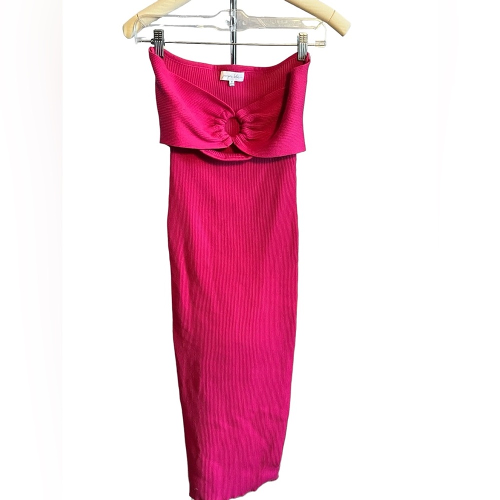 Pink Knit Bodycon Dress